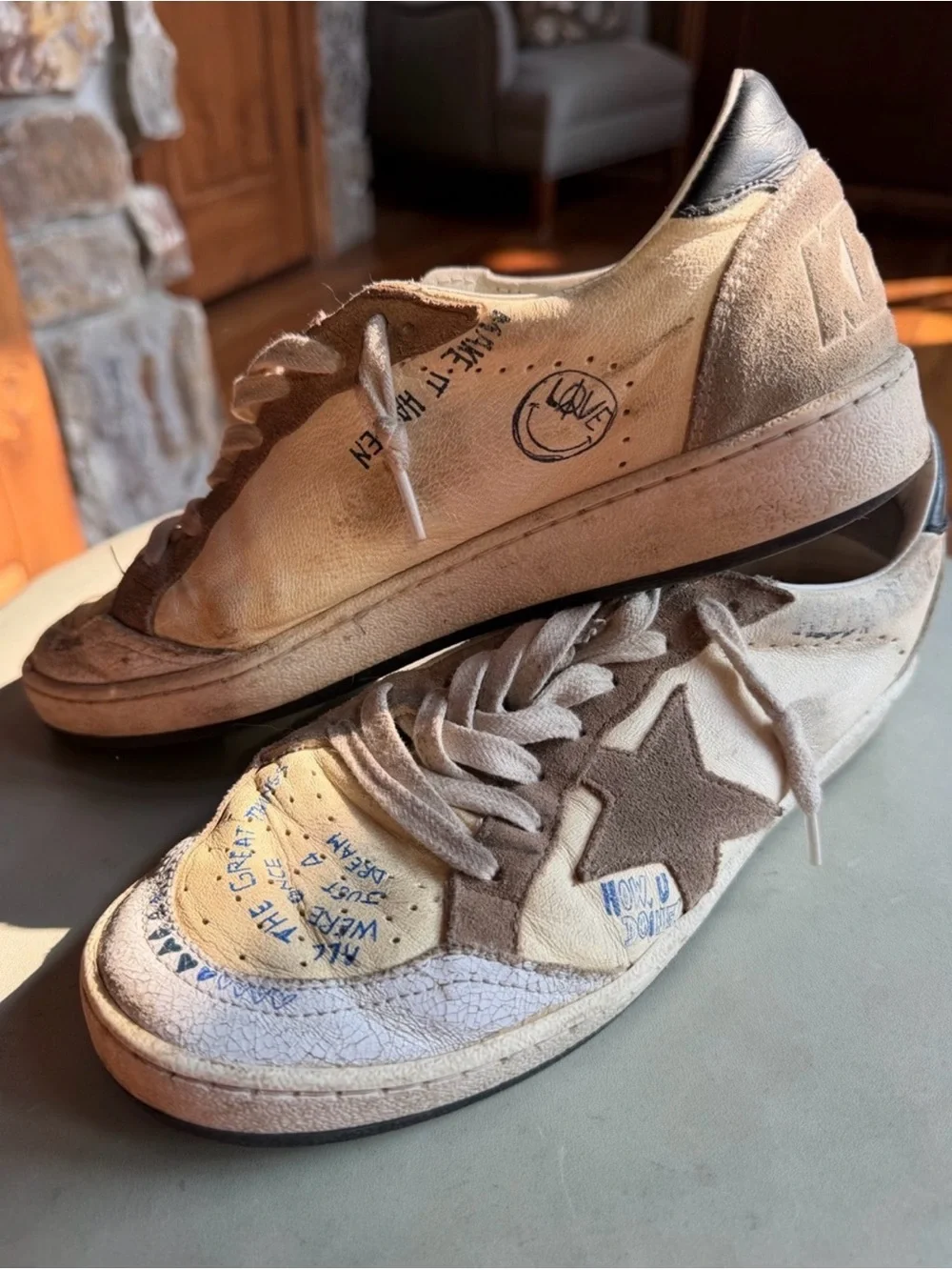 Authentic Golden Goose Super-Star Sneakers